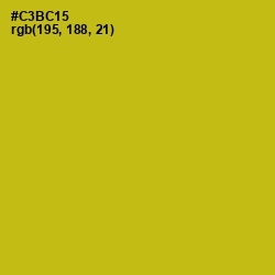 #C3BC15 - Gold Tips Color Image