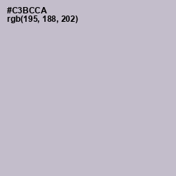 #C3BCCA - Gray Suit Color Image