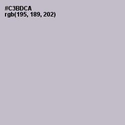 #C3BDCA - Gray Suit Color Image