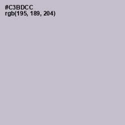 #C3BDCC - Gray Suit Color Image