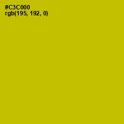 #C3C000 - Bird Flower Color Image
