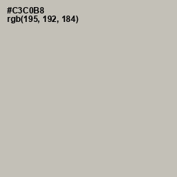 #C3C0B8 - Mist Gray Color Image
