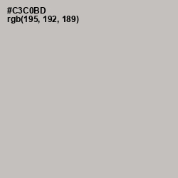 #C3C0BD - Gray Nickel Color Image