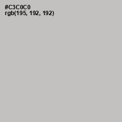 #C3C0C0 - Silver Color Image