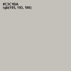 #C3C1BA - Gray Nickel Color Image