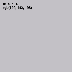 #C3C1C6 - Silver Color Image
