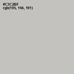 #C3C2BF - Gray Nickel Color Image