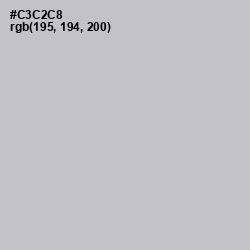 #C3C2C8 - Silver Color Image