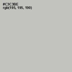 #C3C3BE - Gray Nickel Color Image