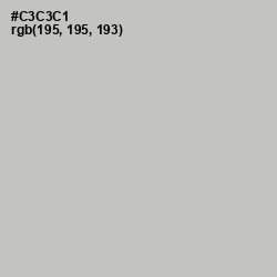 #C3C3C1 - Silver Color Image