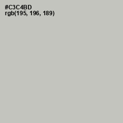 #C3C4BD - Gray Nickel Color Image