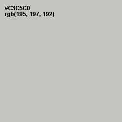 #C3C5C0 - Silver Color Image
