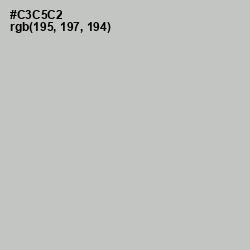 #C3C5C2 - Silver Color Image