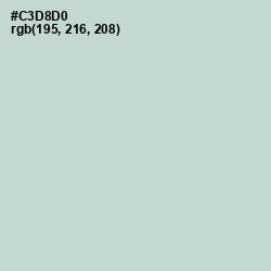 #C3D8D0 - Conch Color Image