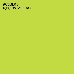 #C3DB43 - Wattle Color Image