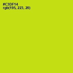 #C3DF14 - Bird Flower Color Image