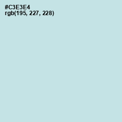 #C3E3E4 - Jagged Ice Color Image