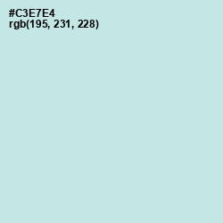 #C3E7E4 - Jagged Ice Color Image