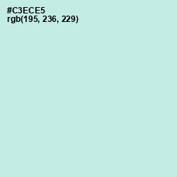 #C3ECE5 - Jagged Ice Color Image