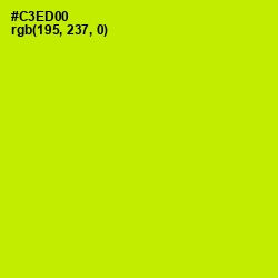 #C3ED00 - Bitter Lemon Color Image