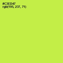 #C3ED47 - Wattle Color Image
