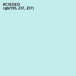 #C3EDED - Jagged Ice Color Image