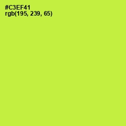#C3EF41 - Wattle Color Image