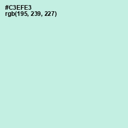 #C3EFE3 - Jagged Ice Color Image