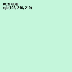 #C3F6DB - Blue Romance Color Image