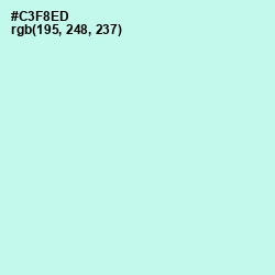 #C3F8ED - Mint Tulip Color Image