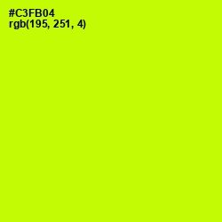 #C3FB04 - Electric Lime Color Image