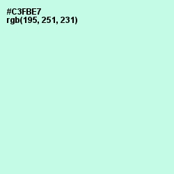 #C3FBE7 - Aero Blue Color Image