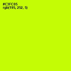 #C3FC05 - Electric Lime Color Image