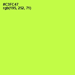 #C3FC47 - Starship Color Image