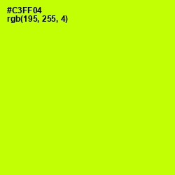 #C3FF04 - Electric Lime Color Image