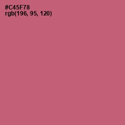 #C45F78 - Cranberry Color Image