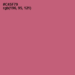 #C45F79 - Cranberry Color Image