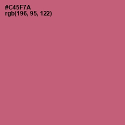 #C45F7A - Cranberry Color Image