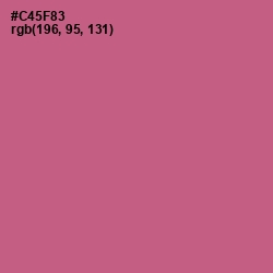 #C45F83 - Mulberry Color Image