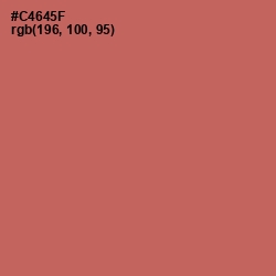 #C4645F - Red Damask Color Image