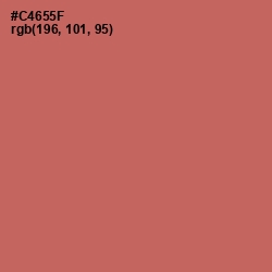 #C4655F - Raw Sienna Color Image