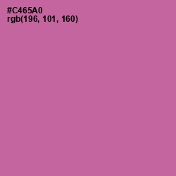#C465A0 - Hopbush Color Image