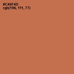 #C46F4D - Raw Sienna Color Image