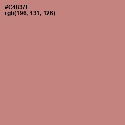 #C4837E - New York Pink Color Image