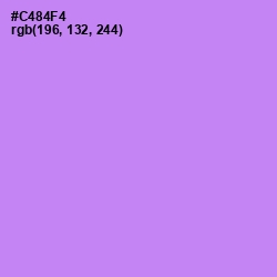 #C484F4 - Light Wisteria Color Image