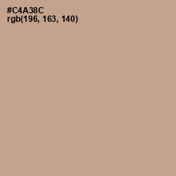 #C4A38C - Indian Khaki Color Image