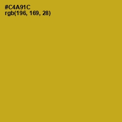 #C4A91C - Buddha Gold Color Image
