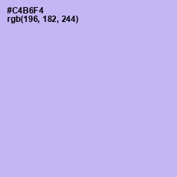 #C4B6F4 - Perfume Color Image