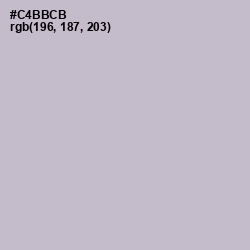 #C4BBCB - Gray Suit Color Image