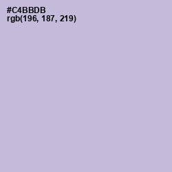 #C4BBDB - Gray Suit Color Image